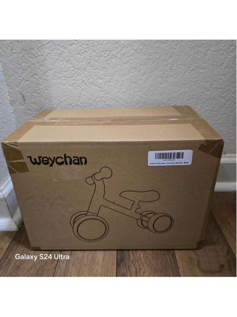 Weychan Baby Balance Bike No Pedals Blue One Size